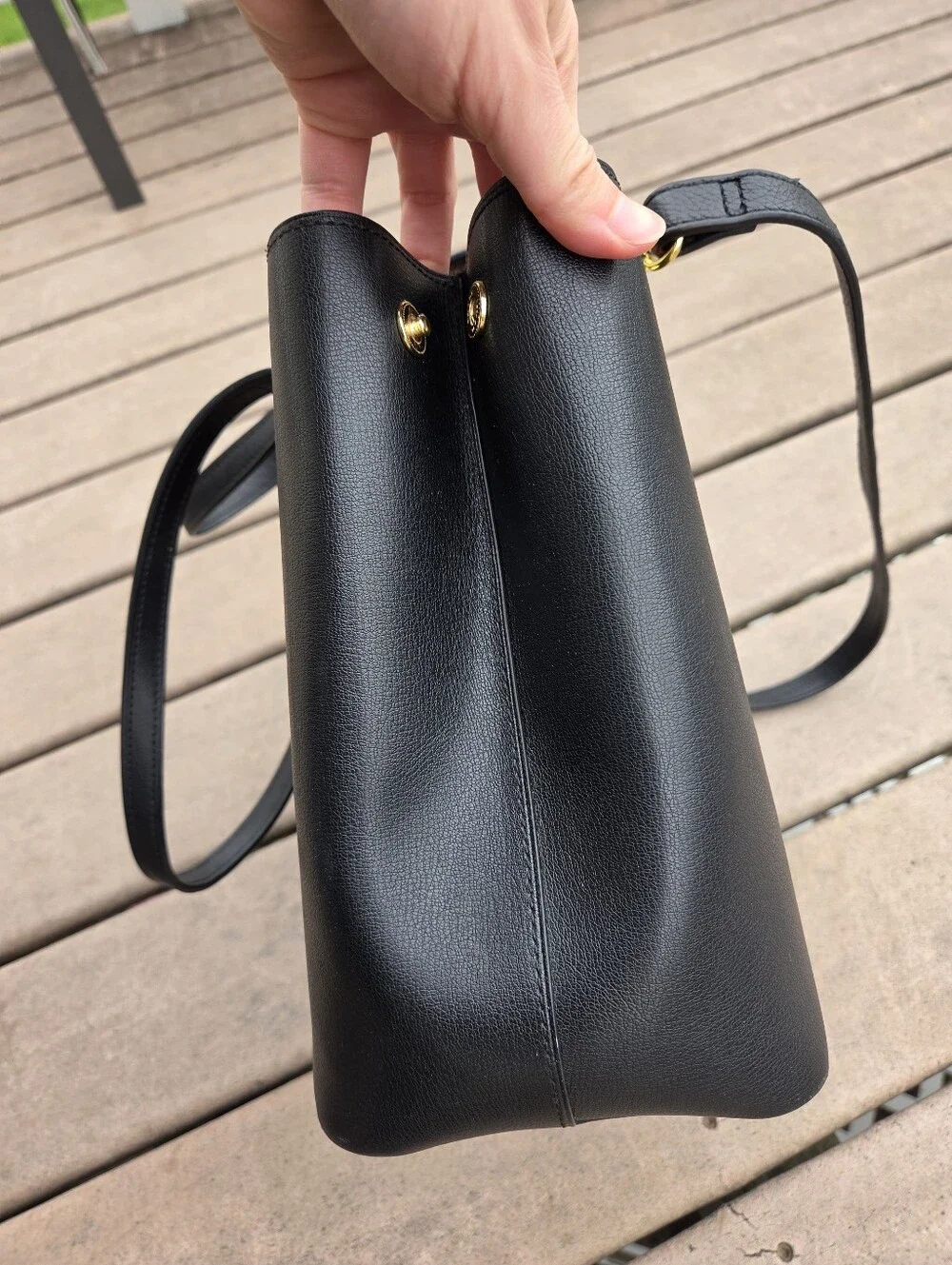Coach Avenue Carryall Black Leather with Red Interior Tote Bag/Purse (F48733)